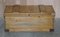 Antique Victorian Pine Military Campaign Blanket Box Chest 2
