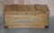 Antique Victorian Pine Military Campaign Blanket Box Chest, Image 2
