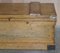 Antique Victorian Pine Military Campaign Blanket Box Chest 7