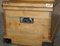 Antique Victorian Pine Military Campaign Blanket Box Chest, Image 9