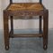 Hand-Carved Oak Rush Seat Brittany Chairs, 1920s, Set of 2 7