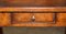 Burr and Burl Walnut & Brown Leather Theodore Alexander Cards Game Table, Image 19