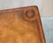 Burr and Burl Walnut & Brown Leather Theodore Alexander Cards Game Table, Image 12