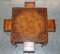 Burr and Burl Walnut & Brown Leather Theodore Alexander Cards Game Table 14