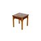 Vintage Burr Yew Wood Side Table with Chippendale Arches 1