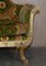 Italian Versace Silk Velvet Upholstered & Giltwood Sofa and Armchairs, Set of 3 8