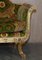 Italienisches Versace Sofa & Armlehnstühle aus vergoldetem Holz, 3er Set 8