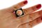 Rose Gold Ring in Carved Coral with Diamonds and Mother of Pearl 6