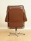 Scandinavian Lounge Chair with Footstool in Brown Leather from Skoghaus Industri, 1960s 7