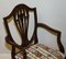 Georgische Vintage Esszimmerstühle mit geflochtenen Sitzen im Hepplewhite Stil, 6 . Set 6