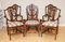 Vintage Georgian Dining Chairs with Woven Seats in Hepplewhite Style, Set of 6 1