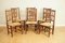 Dutch Dining Chairs in Elm, 1860s, Set of 6 1