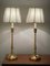 Tall Victorian Brass Candle Lamps from Ralph Lauren, Set of 2 3