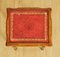 Yew and Red Leather Embossed Nesting Tables, Image 8