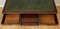 Large Mahogany Twin Pedestal Office Desk with Green Inlaid Leather Top 7