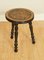 Dutch Lacquered Marquetry Stool or Side Table 5