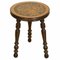 Tabouret ou Table d'Appoint en Marqueterie Laquée, Pays-Bas 1