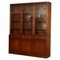 Leather and Astral Glazed Campaign Library Bookcase by Kennedy for Harrods London 1