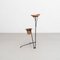 Mid-Century Modern French Metal Plant Stand and Ashtray in the Style of Mathieu Matégot, Image 5