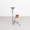 Mid-Century Modern French Metal Plant Stand and Ashtray in the Style of Mathieu Matégot, Image 8