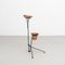 Mid-Century Modern French Metal Plant Stand and Ashtray in the Style of Mathieu Matégot, Image 9