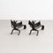 Metal Dragon-Shaped Fireplace Holders, Early 20th Century, Set of 2, Image 2