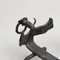 Metal Dragon-Shaped Fireplace Holders, Early 20th Century, Set of 2 9