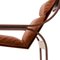 Fauteuil Woodline en Cuir par Marco Zanuso pour Cassina 7