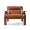 Leder Woodline Sessel von Marco Zanuso für Cassina 2