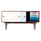 Wood and Cold Colors Whit Unit Tray Sideboard by Finn Juhl 1