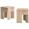 Triangle Wood Stools or Side Table by Aldo Bakker for Hille, Set of 2 1