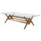 Wood and Glass 056 Capitol Complex Table by Pierre Jeanneret for Cassina, Image 1