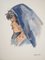 Jacques Nam, modello con occhi grandi, 1930, acquerello, Immagine 3