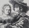 After Rembrandt, Rembrandt and Saskia, Etching, Image 4