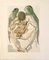 Salvador Dali, La Divine Comédie, Purgatory 01, L'angel Falu, Grabado original, Imagen 1
