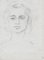 Barthus, Portrait of Frédérique, 1954, Original Drawing 1