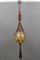 Braided Sisal and Glass Pendant Light Fixture, 1970s, Image 5