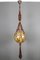 Braided Sisal and Glass Pendant Light Fixture, 1970s 19