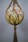 Braided Sisal and Glass Pendant Light Fixture, 1970s, Image 6