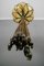 Braided Sisal and Glass Pendant Light Fixture, 1970s 7