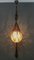 Braided Sisal and Glass Pendant Light Fixture, 1970s 18