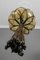 Braided Sisal and Glass Pendant Light Fixture, 1970s 8