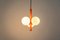 Petite Sputnik Orange Pendant Lights in Opal Glass, Germany, 1970s, Set of 2 8