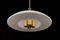 Large Brass and Opal Glass Pendant Light from Limburg, Germany, 1970s, Image 13