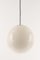 Lámpara colgante en forma de bola de ópalo de Peill Putzler, Germany, años 70, Imagen 3