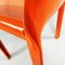 Mid-Century Italian Orange Plastic Selene Chairs by Magistretti Artemide, 1960s, Set of 2 15