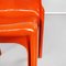 Mid-Century Italian Orange Plastic Selene Chairs by Magistretti Artemide, 1960s, Set of 2 9