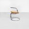 Italienische Mid-Century Stühle aus braunem Leder & Stahl von Tatlin Nikol International, 1950, 4er Set 3