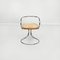 Italienische Mid-Century Stühle aus braunem Leder & Stahl von Tatlin Nikol International, 1950, 4er Set 2