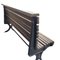 Mid-Century Teak and Cast Iron Bench, Image 4